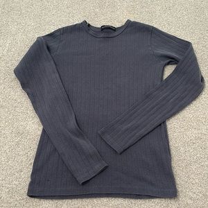 Brandy Melville Eyelet Long Sleeve Top